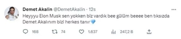 Demet Akalın'dan 'mavi tik' paylaşımı!